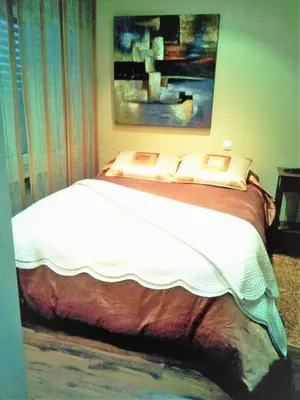 Cama o camas de una habitación en Hotel San Antonio