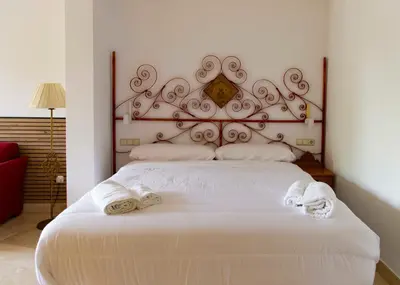 Cama o camas de una habitación en Hotel Batuecas