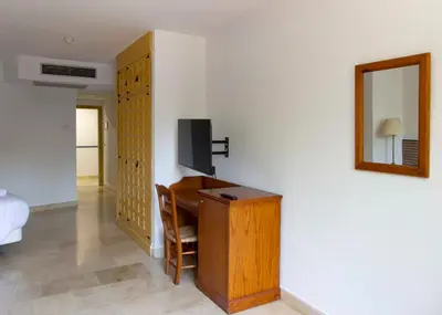 Cama o camas de una habitación en Hotel Batuecas