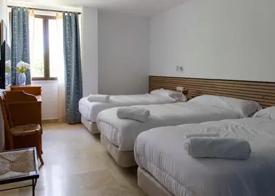Cama o camas de una habitación en Hotel Batuecas