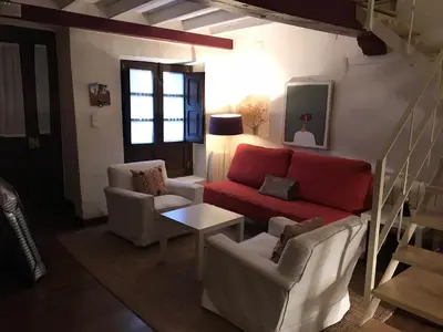 Zona de estar de Apartamento loft la casa de las Pajaritas
