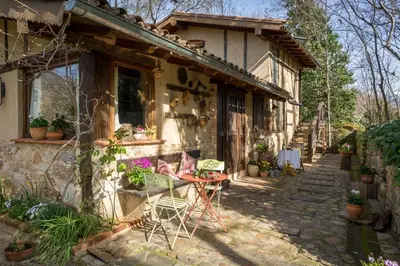 Jardín al aire libre en Casa Rural la Casa del Bosque