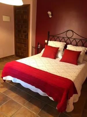 Cama o camas de una habitación en Casa Rural El Infante