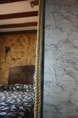 Cama o camas de una habitación en Casa Rural El Palatino