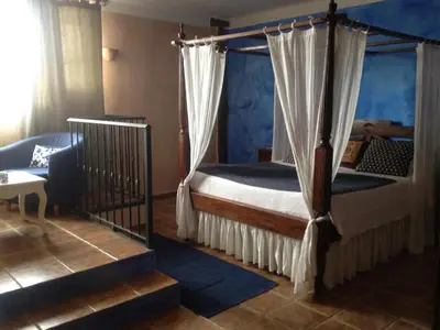 Cama o camas de una habitación en Sierra Quilama -TOP 3 en Alojamientos-Junto a La ALBERCA