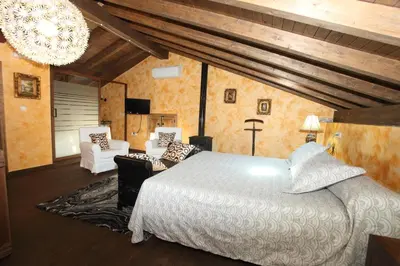 Cama o camas de una habitación en Posada Villa Maria