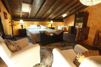Cama o camas de una habitación en Posada Villa Maria