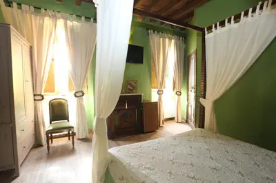 Cama o camas de una habitación en Posada Villa Maria