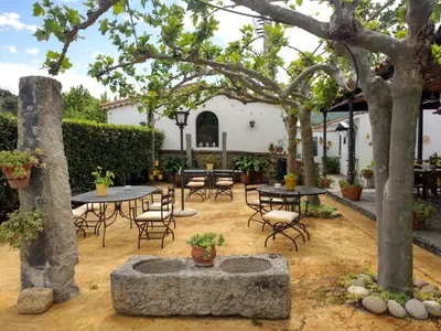 Jardín al aire libre en Posada Real Quinta de la Concepción