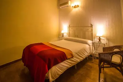 Cama o camas de una habitación en Casa Rural del Corral