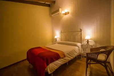 Cama o camas de una habitación en Casa Rural del Corral
