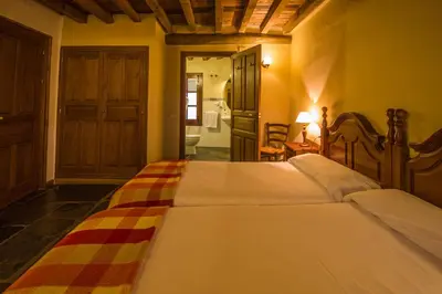 Cama o camas de una habitación en Casa Rural del Corral