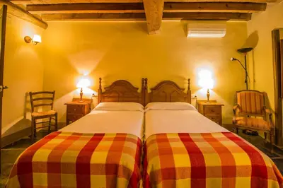 Cama o camas de una habitación en Casa Rural del Corral