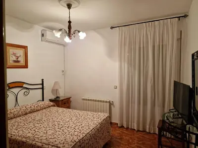 Cama o camas de una habitación en Casa Rural La Malena