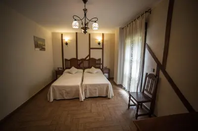 Cama o camas de una habitación en Hotel Casa Beletri