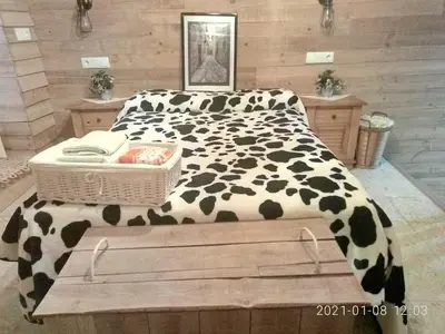 Cama o camas de una habitación en Apartamentos Caleros AT-CC-00668