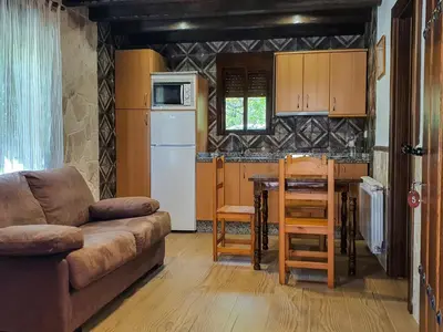 Una cocina o zona de cocina en Complejo Turístico Las Cañadas Casas de Campo- Actividades Gratuitas Todos los Fines de Semana
