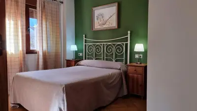 Cama o camas de una habitación en Apartamentos Rurales La Platea