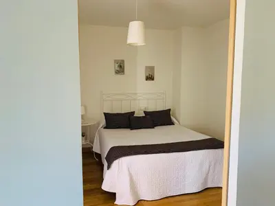 Cama o camas de una habitación en Aticos La Aliseda by Valdesierra