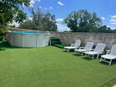 Jardín al aire libre en Los Robles