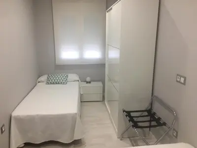 Cama o camas de una habitación en Apartamento Ausonio 2 dormitorios