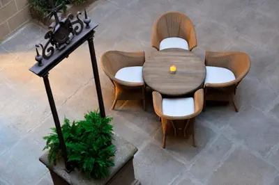 Un patio o zona al aire libre en Palacio Carvajal Girón