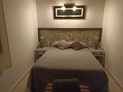 Cama o camas de una habitación en Aldea Vetonia Alojamientos con Encanto Parque de Mascotas-NO SE ACEPTAN EN JULIO Y AGOSTO- Varias zonas infantiles y deportivas 