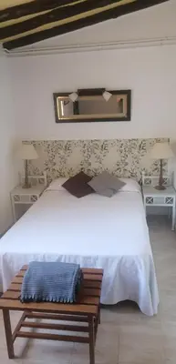 Cama o camas de una habitación en Aldea Vetonia Alojamientos con Encanto Parque de Mascotas-NO SE ACEPTAN EN JULIO Y AGOSTO- Varias zonas infantiles y deportivas 