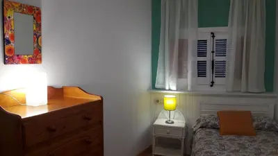 Cama o camas de una habitación en La casita del jerte