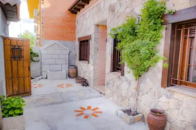 Jardín al aire libre en Casa Los 5 Caños