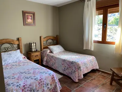 Cama o camas de una habitación en Casa Rural El Corral