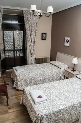 Cama o camas de una habitación en Apartamentos turisticos Avila La Catedral