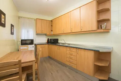 Una cocina o zona de cocina en Apartamentos turisticos Avila La Catedral