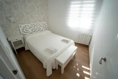 Cama o camas de una habitación en APARTAMENTO SAN MIGUEL N.2