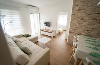 Una televisión o centro de entretenimiento en APARTAMENTO SAN MIGUEL N.2