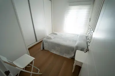 Cama o camas de una habitación en APARTAMENTO SAN MIGUEL N.2