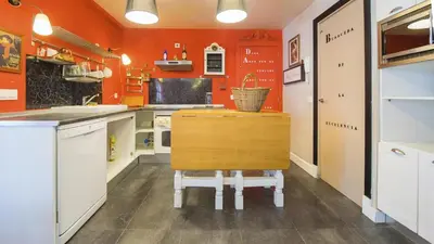 Una cocina o zona de cocina en Casa Virgen del Carmen (VUT)
