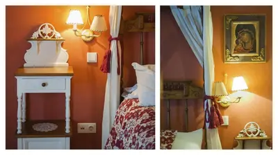 Cama o camas de una habitación en Casa Virgen del Carmen (VUT)