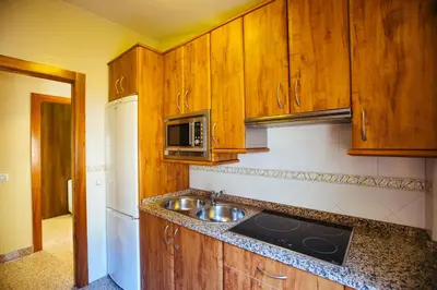 Una cocina o zona de cocina en Apartamentos Arcos