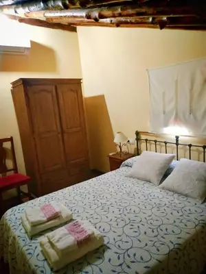 Cama o camas de una habitación en Casa rural La Villa