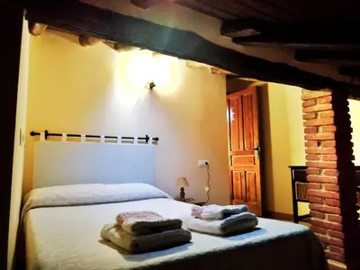 Cama o camas de una habitación en Casa rural La Villa