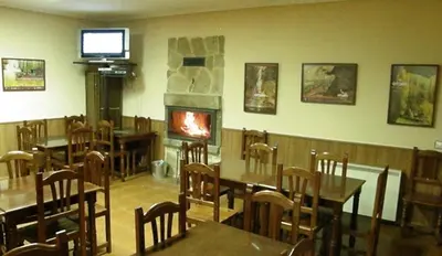 Zona de estar de Albergue Aurora Boreal