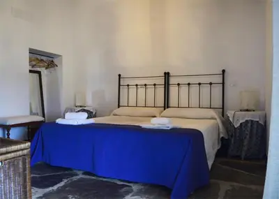 Cama o camas de una habitación en Casa Rural El Abuelo Alonso