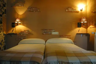 Cama o camas de una habitación en Posada de Bleto