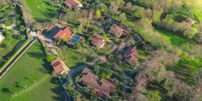 El Manantial Del Fresno - Casas Rurales En Hervás a vista de pájaro