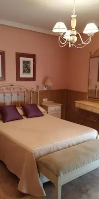 Cama o camas de una habitación en Hosteria Gante