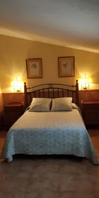 Cama o camas de una habitación en Hosteria Gante