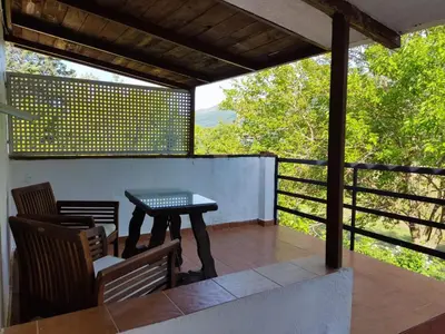 Un balcón o terraza de La Casería