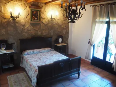 Cama o camas de una habitación en Hotel Rural El Convento
