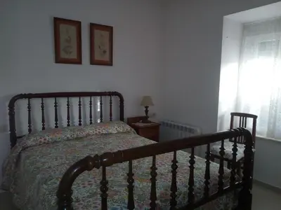 Cama o camas de una habitación en Casa Rural Mimbrero
